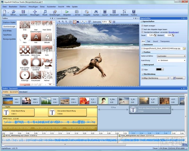 AquaSoft DiaShow Studio,图像应用软件,图像处理软件