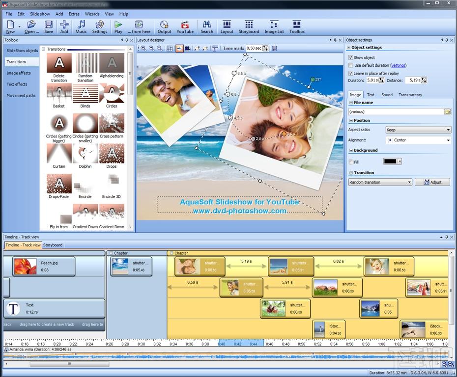 AquaSoft DiaShow Studio,图像应用软件,图像处理软件