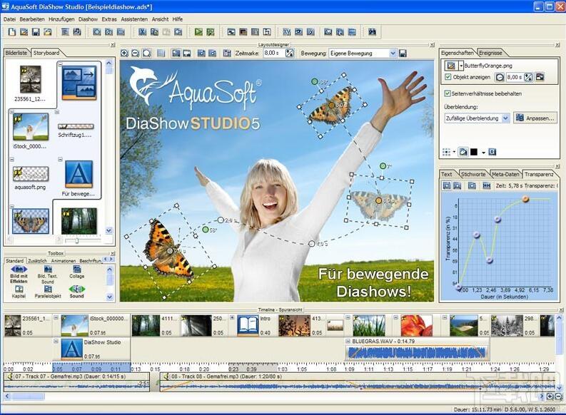 AquaSoft DiaShow Studio,图像应用软件,图像处理软件