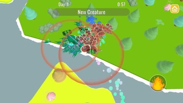 飞行生物竞技场游戏(creature battles)下载,飞行生物竞技场,冒险游戏,对战游戏